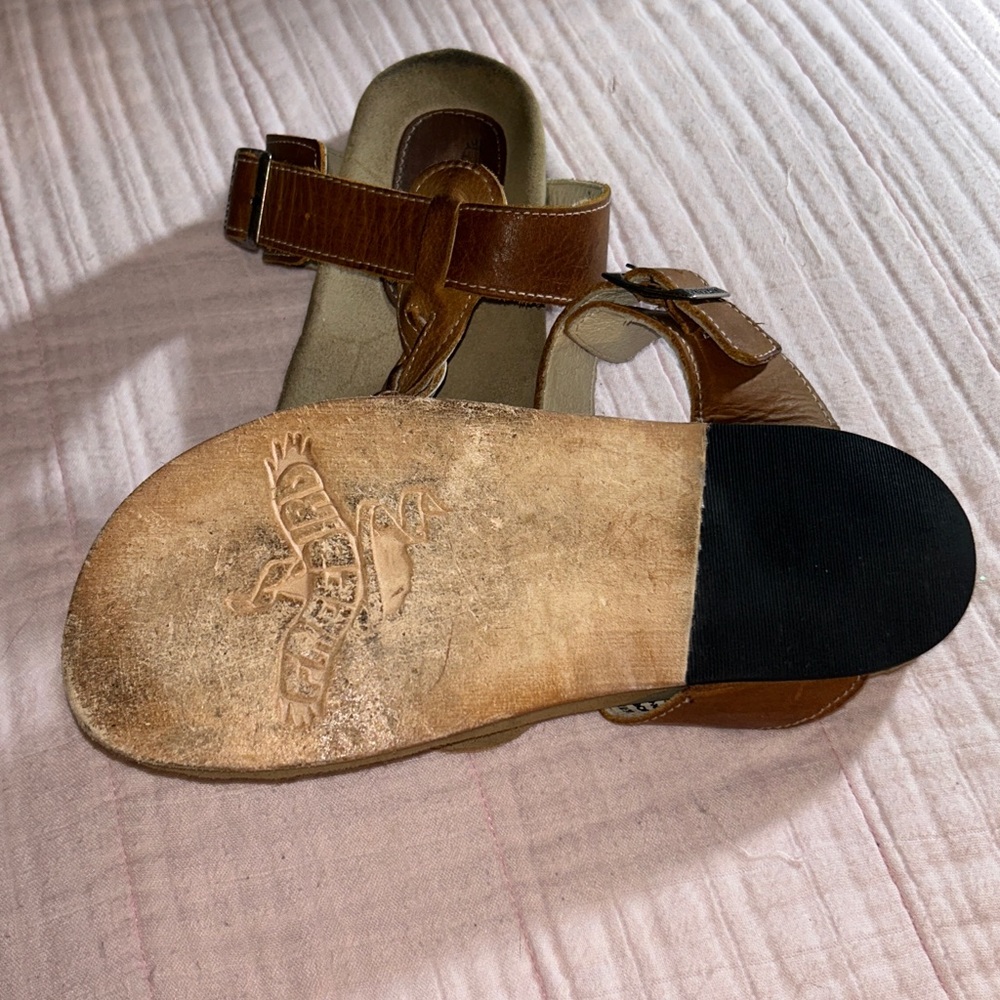 Freebird Athena Size 7 Leather Braided Thong Sandals - Picture 8 of 10